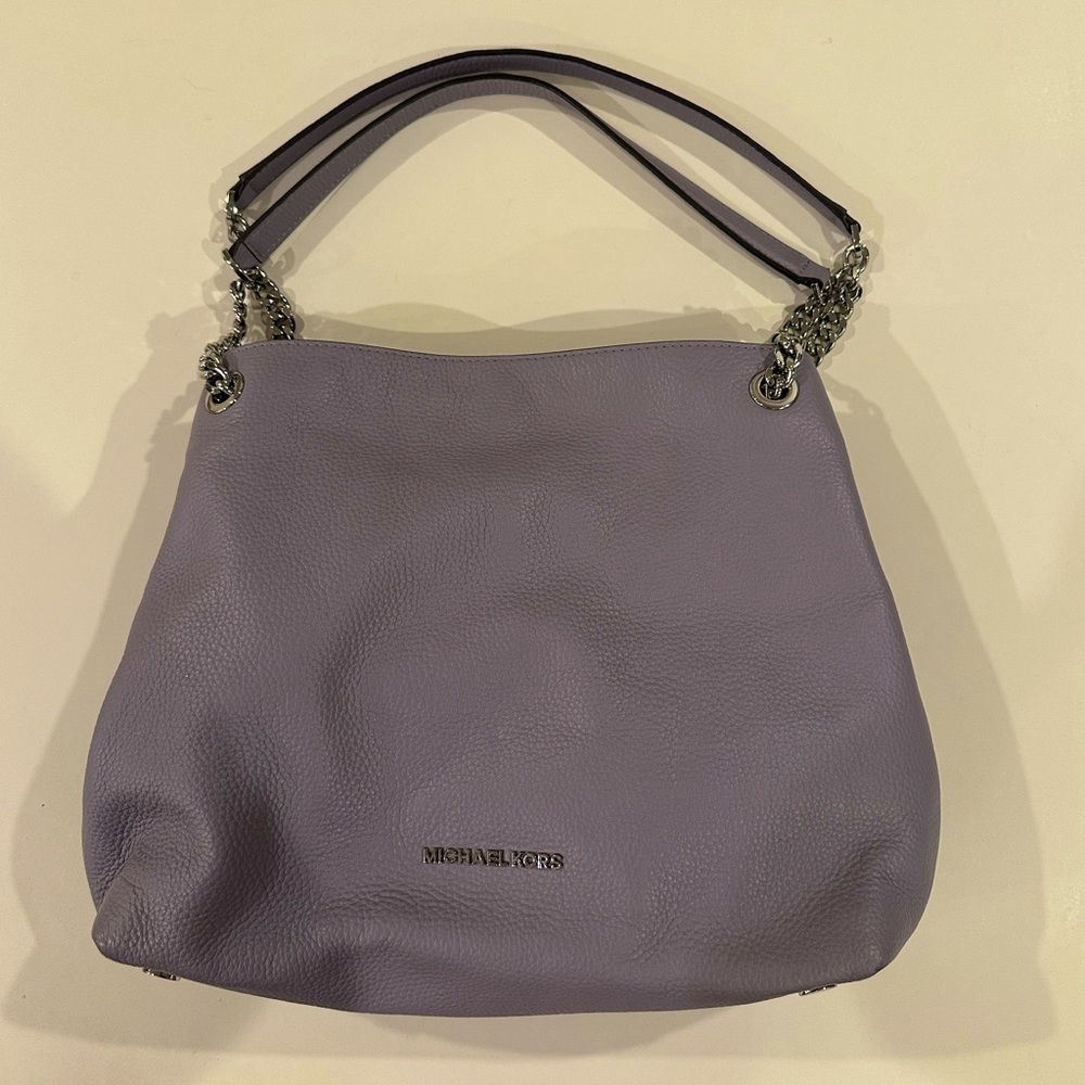 Michael Kors Jet Set L Chain Leather Tote Lilac